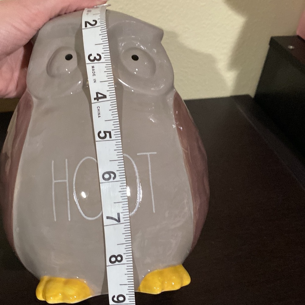 New Rae Dunn Hoot ceramic owl decor - Picture 6 of 8